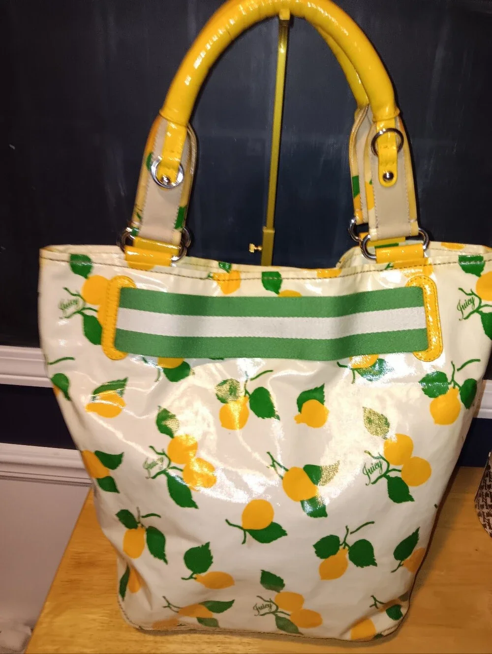 Juicy Couture Vintage Y2k Lemons Large Tote Bag With Pouch